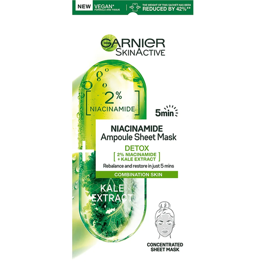 Niacinamide Ampoule Sheet Mask, 15 g Garnier Sheet Masks