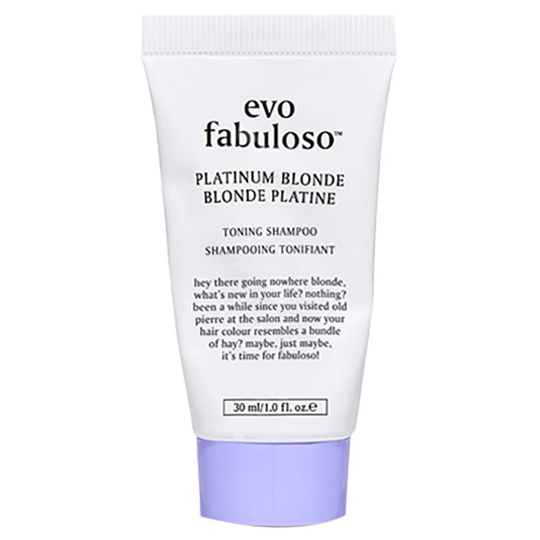 Platinum Blonde Toning Shampoo, 30 ml evo Lillashampoo