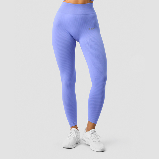 Ribbed Define Seamless Tights, Dark Lavender