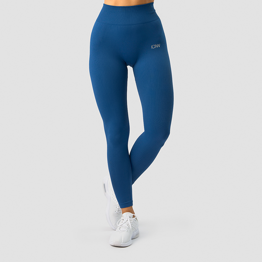 Ribbed Define Seamless Tights, Dark Navy